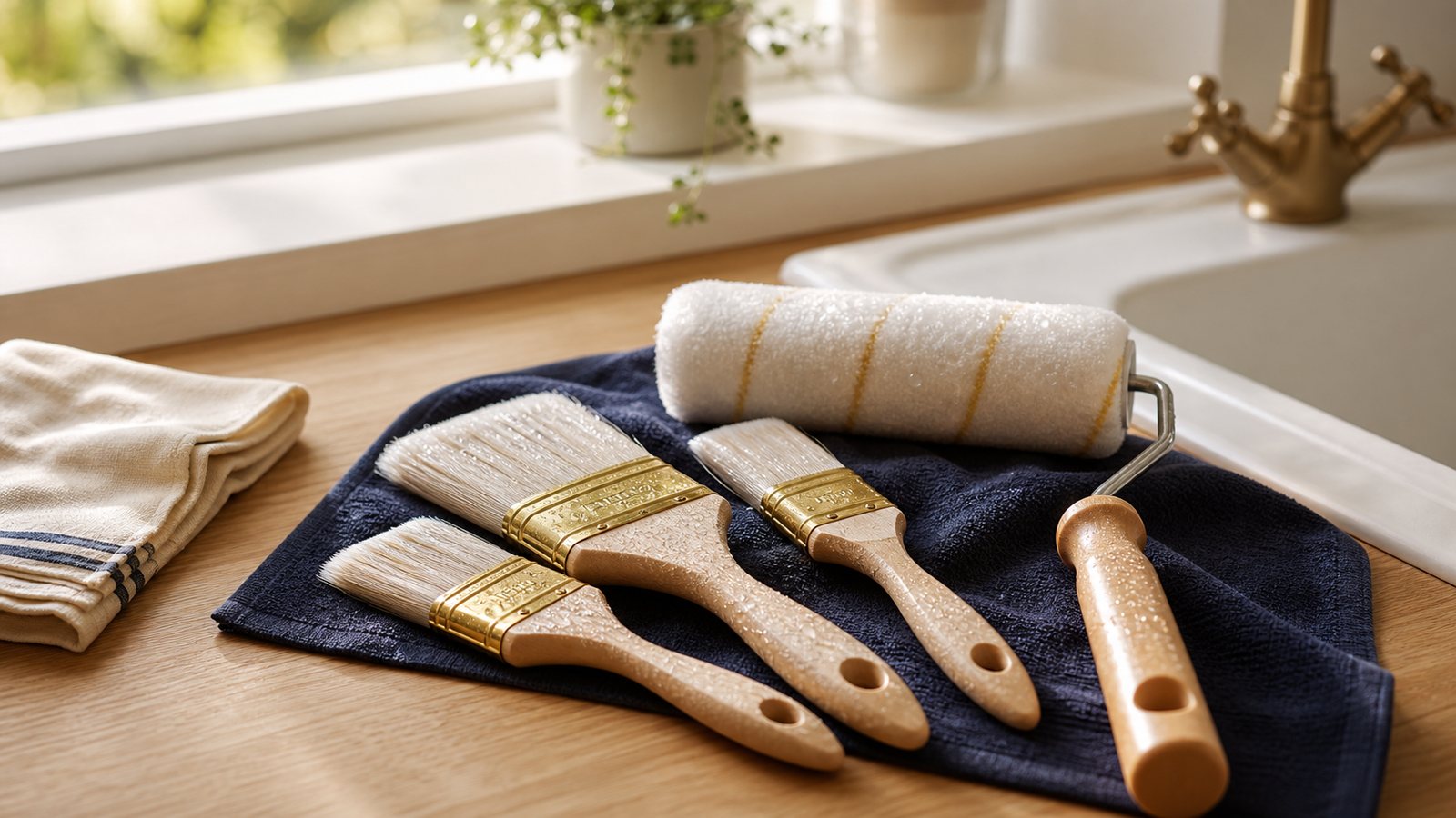 How to clean and care for your brushes and rollers
