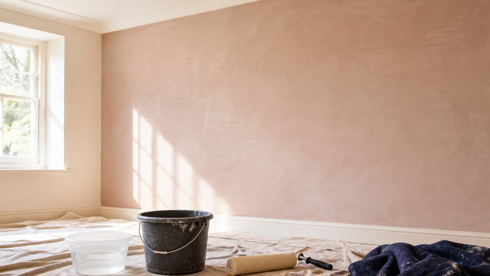 Painting new plaster: mist coats and patience