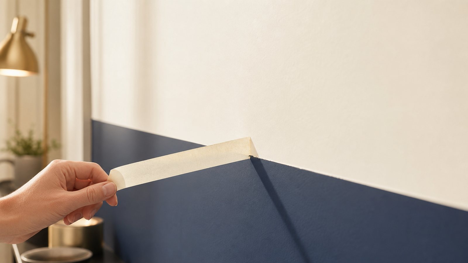How to get sharp paint lines with masking tape